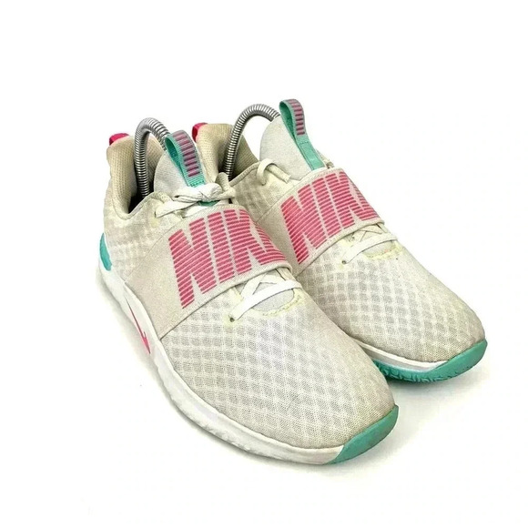 Nike Cross Training Running Shoes Sz 8.5 White Pink Slip On Sneakers - Picture 9 of 9